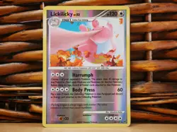 Pokemon LICKILICKY 33/127 REVERSE HOLO RARE | HP Heavy Play | Platinum | 2009 - Image 1