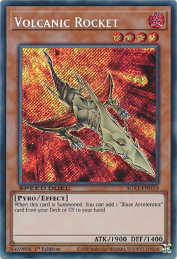 Volcanic Rocket - SGX1-ENH10 - Secret Rare - 1st Edition - Speed Duel N/M Yugioh - Image 1