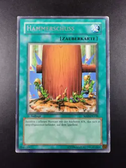 YUGIOH 2004 | HAMMER SHOT | SOD-DE038 | 1ST | GERMAN | VERY GOOD | RARE - Image 1