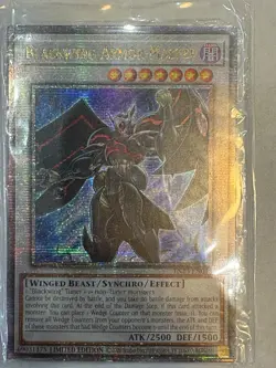 YUGIOH Blackwing Armor Master TN23-EN015 - Quarter Century Secret Rare - SEALED - Image 1