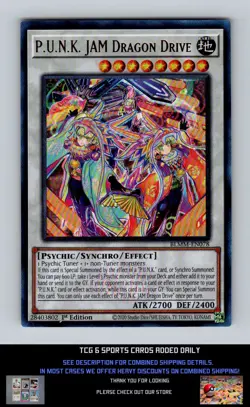 BOL Monster Mayhem Yugioh #BLMM-EN078 P.U.N.K. JAM Dragon Drive NM+ - Image 1