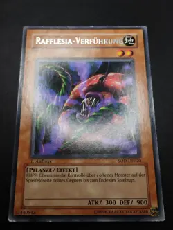 YUGIOH 2004 | RAFFLESIA SEDUCTION | SOD-DE020 | 1ST | GERMAN | EX-VG | RARE - Image 5