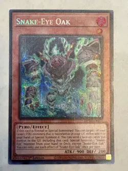 YUGIOH- Snake-Eye Oak - MP24-EN111 - Prismatic Secret Rare - 1st Edition - Image 1