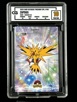 Shining Zapdos CG Pristine 10 Card Database Pokemon Nintendo 2025 - Image 1