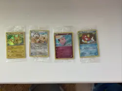 SEALED Holo Foil Pokemon Cards Pikachu-Meowth-Magikarp-Clefairy Toys R Us Promo - Image 1