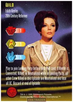 Star Trek The Card Game Edith Keeler, 20th Century Near-Mint/NM Very Rare - Image 1