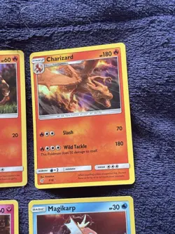 5 Detective Pikachu Pokemon Card Lot (Charizard, Charmander, Magikarp, Etc - Image 2