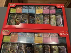 SET OF 2 - Pokemon TCG Prismatic Evolutions 8 Mini-Tins with Promo Cards Costco - Image 1