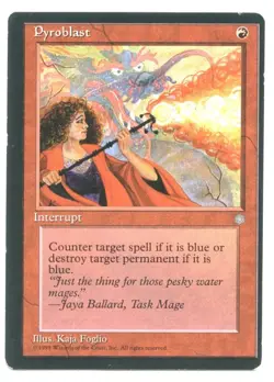 Pyroblast - Ice Age Set MTG Card in HP Condition-veed - Image 1