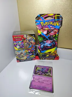 The Mega Evolution Pokemon TCG Booster Bundle,1 Booster Pack & Promo Card - Image 1