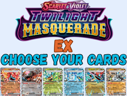 Pokemon Twilight Masquerade Choose your Cards - EX Double Rare - All Near Mint/M - Image 1