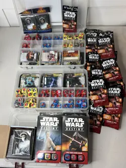 Star Wars Destiny Lot with TONS of Dice, Cards Legendary, And Sealed Packs! - Image 1