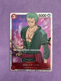 One Piece Roronoa Zoro Parallel Card Game OP01-025, SR Romance Dawn - Image 1
