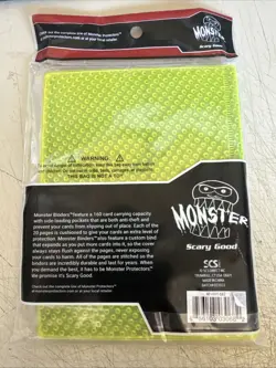 Monster Binder - 4 Pocket Trading Card Album - Holofoil Yellow - Holds 160 Cards - Image 2