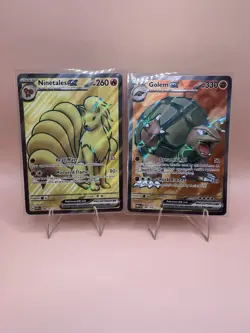 Pokemon Card Lot - 151 - Ninetales 186 EX & Golem 189 - NM - Image 1