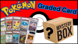 3 GRADED CARD POKEMON MYSTERY BOX 1 guaranteed PSA 10 secret rare + 2 more cards - Image 1