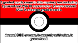 3 GRADED CARD POKEMON MYSTERY BOX 1 guaranteed PSA 10 secret rare + 2 more cards - Image 2