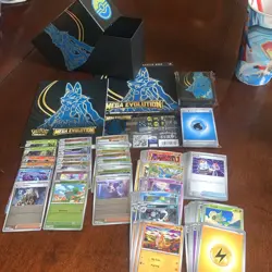 Pokemon TCG Mega Evolution ETB + Bulk Cards And Accessories (OPENED) - Image 1