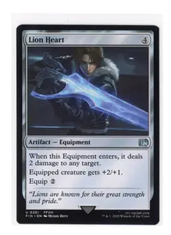 Lion Heart 0261 Uncommon Regular Final Fantasy Magic The Gathering Card English - Image 1