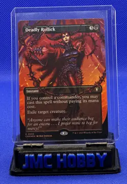 Magic The Gathering Commander Masters Deadly Rollick Rare (Borderless Foil) #695 - Image 1