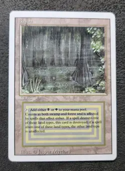 ***Bayou*** MTG Revised Magic The Gathering Dual Land NM See Pics - Image 1
