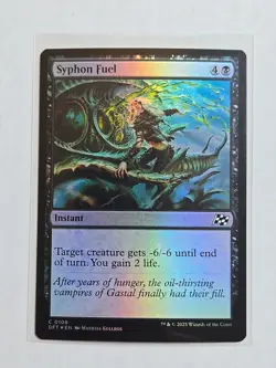 Syphon Fuel (Foil) - Aetherdrift - NM - MTG Magic - Common - Instant - Image 1