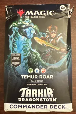 Magic The Gathering: Tarkir Dragonstorm Temur Roar Commander Deck New SEALED MTG - Image 1