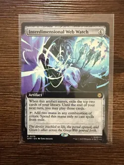 x1 Interdimensional Web Watch R MTG Marvel's Spider-Man M/NM, English - Image 1