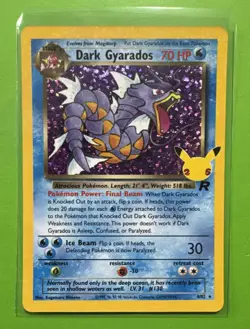 Dark Gyarados Holo Pokemon TCG Card 25th Anniversary Celebrations 8/82 - Image 1