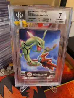 Pokemon TCG BGS 7 Rayquaza & Deoxys #404 Non-Holo 2004 Bandai Carddass Zukan - Image 1