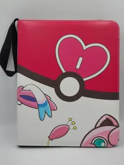 Pokemon Pink Card Binder with 40 Removable Sleeves - Image 1