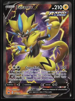 Pokemon Zeraora V 165/198 Chilling Reign Ultra Rare Full Art Holo NM - Image 1