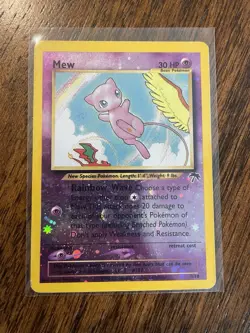 Mew 1/18 LP 2001 Pokemon Southern Islands Reverse Promo Holo - Image 1