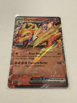 Pokemon Scarlet and Violet Black Star Promo Charizard ex 161 - Image 1