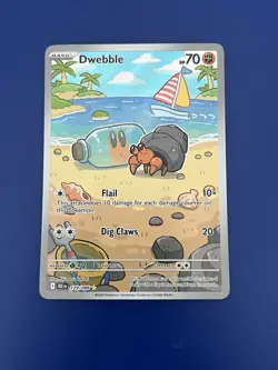 Dwebble 129/086 Sv: Black Bolt Pokemon 2025 Illustration Rare NM/LP - Image 1