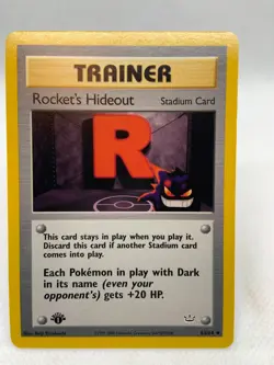 ROCKET’S HIDEOUT - 1st Edition Neo Revelation - 63/64 - Trainer Pokemon - Image 2