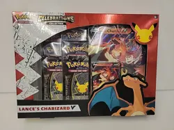 Pokemon TCG Celebrations Collection Lance's Charizard V Box 820650101625 - Image 1