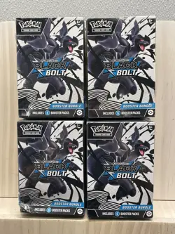 Pokemon TCG: Scarlet & Violet Black Bolt Booster Bundle Sealed Lot of 4 - Image 1