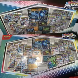 Pokemon TCG Prismatic Evolutions Lucario Ex & Tyranitar ex Premium Collection - Image 2