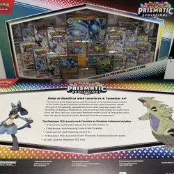 Pokemon TCG Prismatic Evolutions Lucario Ex & Tyranitar ex Premium Collection - Image 3