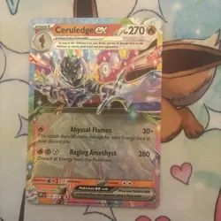 Pokemon TCG Ceruledge EX 036/191 SV08 Surging Sparks Holo Double Rare NM - Image 1