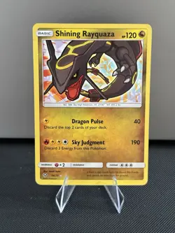 Pokemon TCG Shining Rayquaza Shining Legends 56/73 Holo Shiny Holo Rare - Image 1
