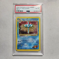 2000 Pokemon Gym Heroes #10 Misty's Tentacruel-Holo PSA 6 EX-MT 10/132 - Image 1