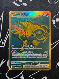 Chi-Yu EX 241/091 Pokemon TCG S&V Paldean Fates Holo Hyper Rare English - Image 1