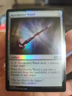 MTG M20 Retributive Wand | FOIL | M20 Core Set 2020 | MINT Card# 236/280 - Image 1