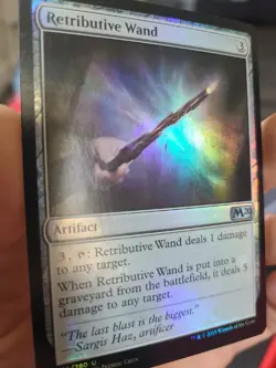 MTG M20 Retributive Wand | FOIL | M20 Core Set 2020 | MINT Card# 236/280 - Image 3