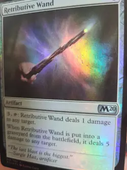 MTG M20 Retributive Wand | FOIL | M20 Core Set 2020 | MINT Card# 236/280 - Image 4