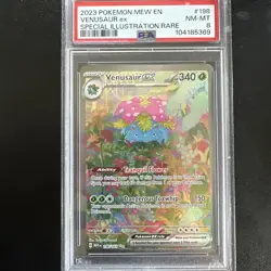 2023 Pokemon Venusaur EX PSA GRADE 8 Card 198/165 FROM 151 set - Image 1