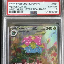 2023 Pokemon Venusaur EX PSA GRADE 8 Card 198/165 FROM 151 set - Image 2