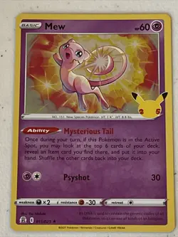 Mew 011/025 - Celebrations - Holo Pokemon Card - Near Mint (NM) - Image 1